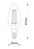 CANDLE FROSTED E14 DIMMABLE LAMP 2700K